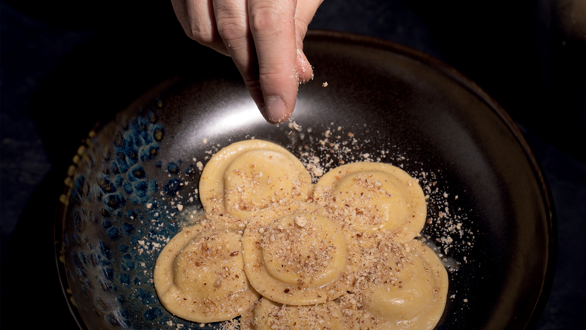 Ravioli ripieni di ceci bio